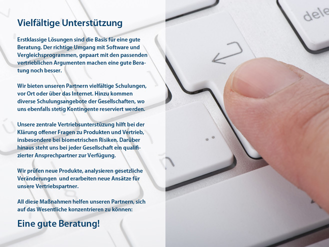 Vielfältige Unterstützung