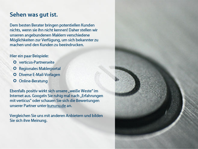Sehen was gut ist.