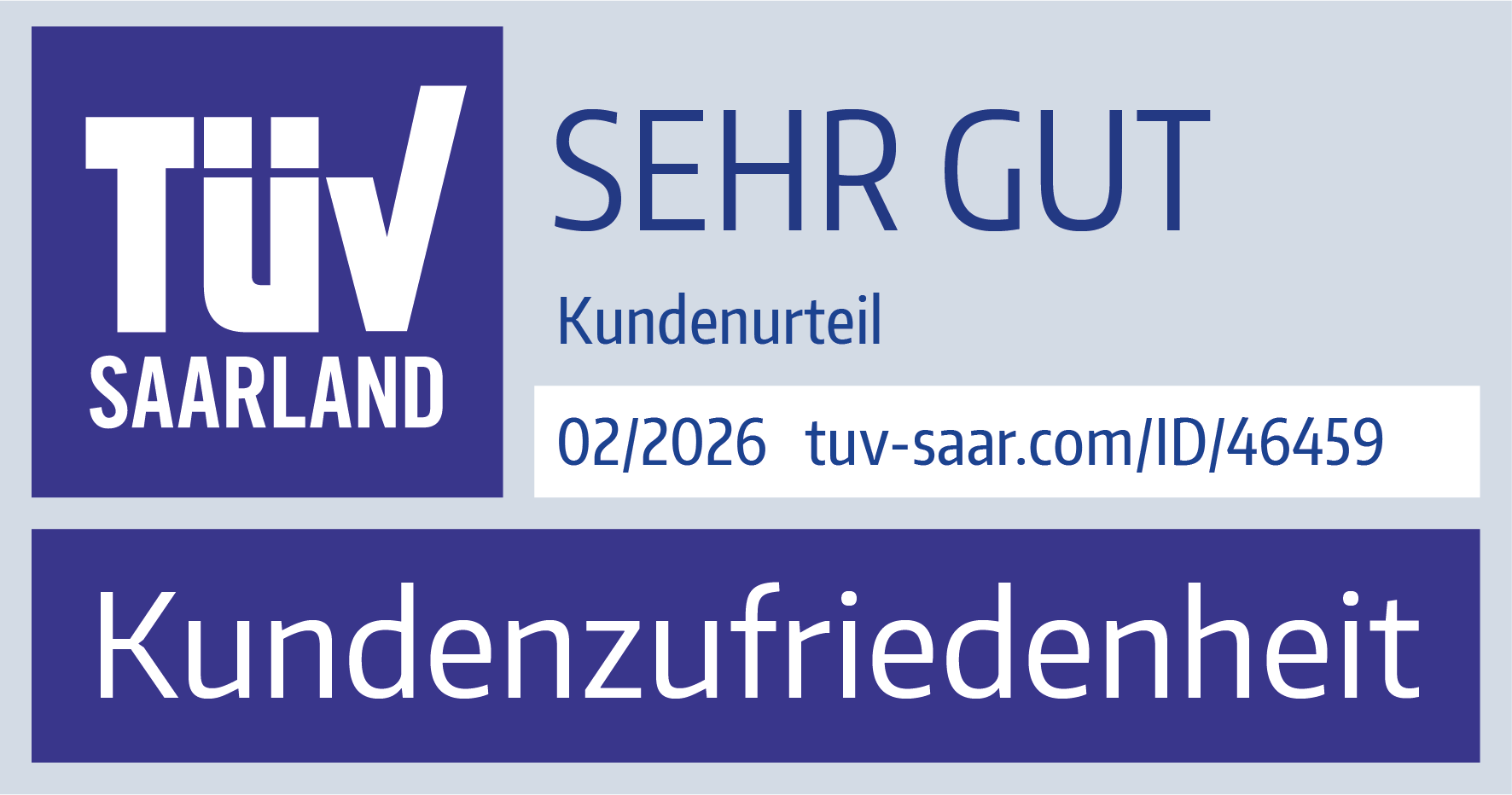 TÜV Siegel Kundenzufriedenheit 2023